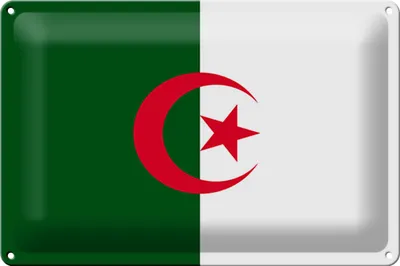 Produktbild von Blechschild Flagge Algerien 30x20cm Flag of Algeria