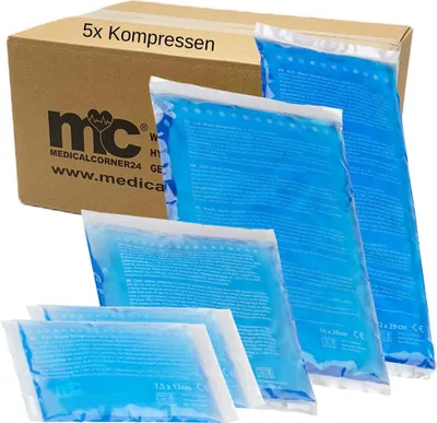 Produktbild von 1 Set Kalt Warm Kompressen, 4 Größen, 5 St.