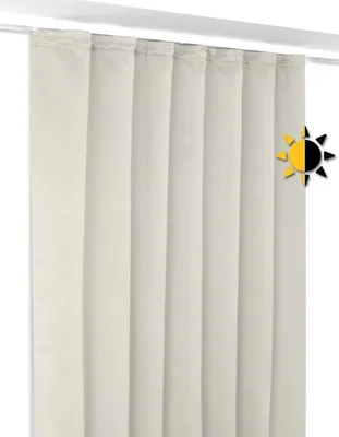 Immagine prodotto di Tenda oscurante Unyqoos® con passanti, fonoassorbente, 100% poliestere, opaca, con retro dello stesso colore, lavabile fino a 30°C – ideale per camere da letto e soggiorni