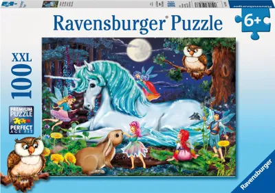 Produktbild von 100 Teile Ravensburger Kinder Puzzle XXL Im Zauberwald 10793