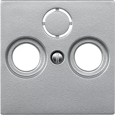 Immagine prodotto di MERTEN Zentralplatte 297560 f.Antennensteckdose aluminium 297560 297560 (297560)