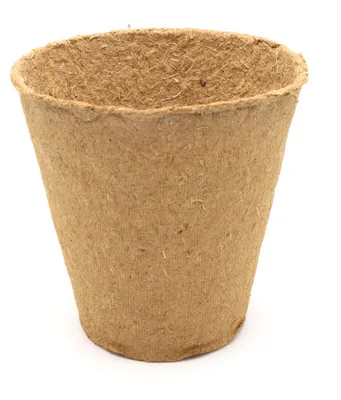 Produktbild von 10 cm Anzuchttopf rund auf Holzfaser Basis | Anzuchttöpfe von FLORTUS, Menge (Stück):30 Stück