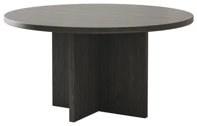 Image de Selsey Ovo - Table basse ronde 76x76 cm imitation bois frêne Portland