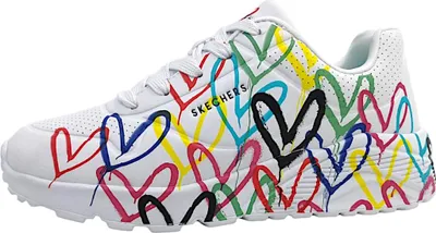 Productafbeelding van Skechers Uno Lite Kinderschuhe Mädchen Halbschuhe Schnürer Weiß Freizeit