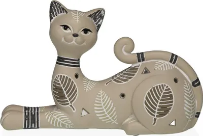 Obrázok produktu pre Dekoratívna figúrka Versa Béžová mačka 5,5 X 14,5 X 20 CM