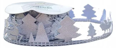 Produktbild von Emized MYH198211-r Weihnachtsband Silber Glitzer Rentier