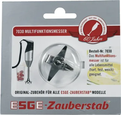 Produktbild von easyPART passend für 7030 UNOLD Multifunktionsmesser Multimesser Messer Klinge Edelstahl für alle ESGE Zauberstab Stabmixer