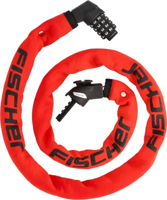 Produktbild von Kettenschloss Neopren 130cm 6mm Zahlen - rot
