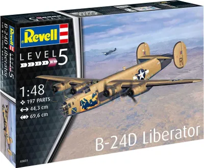 Productafbeelding van Revell 03831, Vliegtuig, Modelbouwsset, 1:48, B-24D Liberator, Geschikt voor jongens, Kunststof