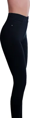 Produktbild von topschuhe24 2284 Damen Skinny Jeans  High Waist, Farbe:Schwarz, Größe:44 EU