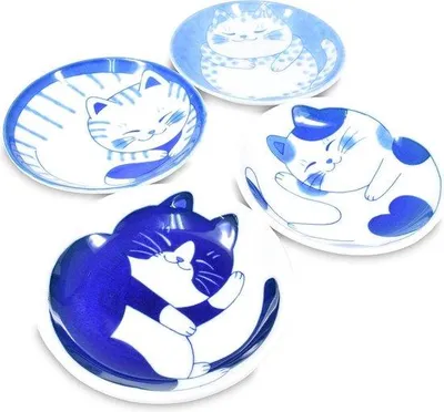 Immagine prodotto di Set da 4 piatti in Vetroceramica per salsa di soia "Mini Sushi" da 99 cm - Vetroceramica di design giapponese