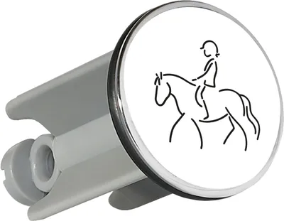 Produktbild von Huuraa Waschbeckenstöpsel Reiten Pferd 4cm höhenverstellbar Abflussstopfen Geschenkidee