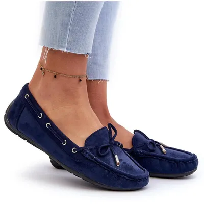Produktbild von Damen Marine Wildleder Mokassins Si Passione 37