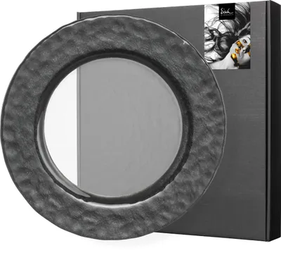 Produktbild von Eisch Platzteller Kaya Black, Servierteller, Dekoteller, Kristallglas, Schwarz, 34 cm, 77351502