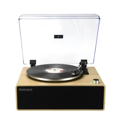 Produktbild von PRIXTON Vinyl-Plattenspieler Symphony mit bidirektionalem Bluetooth, Stereo-Lautsprechern 22 W, 3 Geschwindigkeiten, AUX-IN und RCA