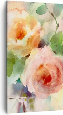 Produktbild von Bild auf Leinwand - Leinwandbild - Rose Blume Garten - 45x80cm - Wand Bild - Wanddeko - Wandbilder - Leinwanddruck - Bilder - Kunstdruck - Wanddekoration - Leinwand bilder - Wandkunst - PA45x80-3910