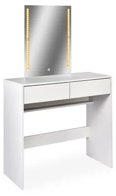 Image de MENZZO Coiffeuse avec miroir LED Talisma L80cm Blanc