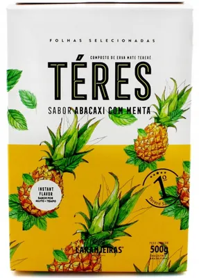 Productafbeelding van Yerba Mate Laranjeiras Abacaxi Ananasowo Miętowa - 500g: Ananas en munt