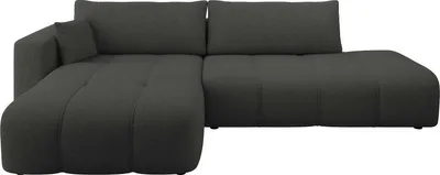 Produktbild von MIRJAN24 Ecksofa Furyn O, Wohnzimmer Eckcouch mit Bettkasten und Schlaffunktion, L-Form, Seite Links (Farbe: Velo 636)