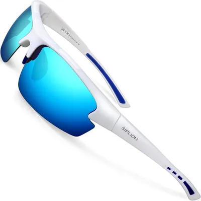 Zdjęcie produktu dla SIPLION Męskie okulary przeciwsłoneczne UV400 z polaryzacją Lekkie oprawki CAT 3