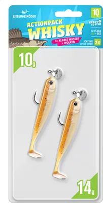 Produktbild von Lieblingsköder 10cm (4Stk) Actionpack Whisky