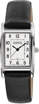 Produktbild von Dugena 7000119 Damen-Armbanduhr, Edelstahl-Gehäuse, Leder-Armband