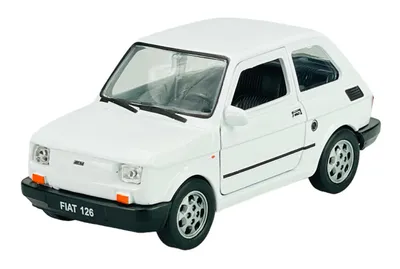 Produktbild von Welly Fiat 126p Weiss 1:34-1:39 Die Cast Metall Modell Neu im Kasten 42372