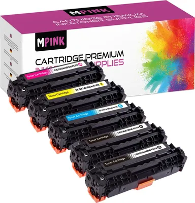 Produktbild von 5x Toner für HP CC530/CE410/CF380 CMYKK LaserJet CM2320n M451dn CP2025