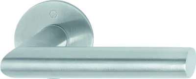 Produktbild von HOPPE Türdrückerpaar Ams.E1400Z/849N VA F69 m.Drückerrosetten VK 8mm - 3746641