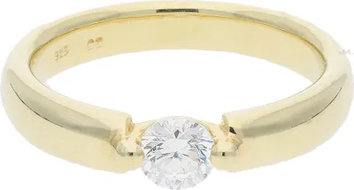 Produktbild von JuwelmaLux Ring 925/000 Sterling Silber Gold plattiert mit synth Zirkonia JL30-07-2497 56