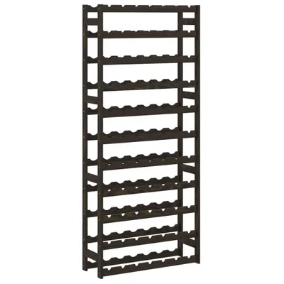 Immagine prodotto di Portabottiglie per 77 Bottiglie Nero Legno Massello di Pino