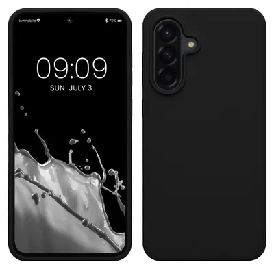 Produktbild von kwmobile Handyhülle für Samsung Galaxy A56 5G Hülle - Case Silikon - Kabelloses Laden - Schutzhülle Cover in Schwarz