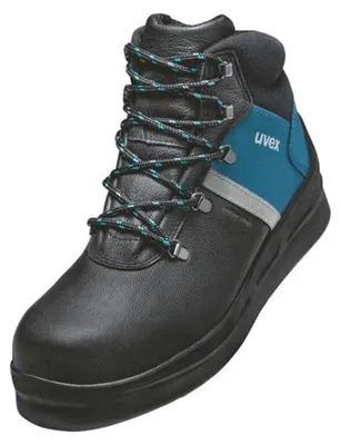 Produktbild von uvex 3 asphaltpro Stiefel S3 schwarz, blau Weite 10 Gr. 49