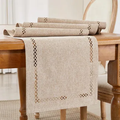 Immagine prodotto di Runner da tavolo, design moderno, lavabile, 33x150 cm, in poliestere