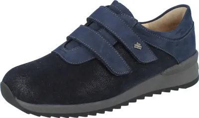 Obrázok produktu pre FINN COMFORT Ivrea Stretch dámske topánky na suchý zips tmavomodrá nubuková koža : UK 4,5 Veľkosť topánok: UK 4,5