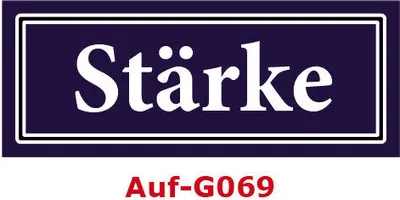 Produktbild von 5 Stück Gewürzaufkleber Stärke 40x16mm Gewürzetiketten Sticker Lebensmittel (Auf-G069)