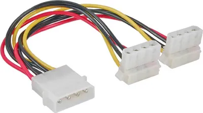 Obrázok produktu pre InLine 29659W, Molex (4-pin), Molex (4-pin), 0,15 m, Samec, Samica, 90°