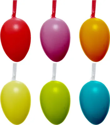 Image de Pack 6 Oeufs Déco Pâques Décoration De Pâques Réutilisable - Decoris