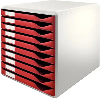 Produktbild von LEITZ Schubladenbox 10 Laden bordo FORM.SET 10SCH.BORD.52810028