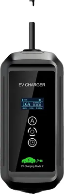 Obrázek produktu pro Přenosná nabíječka pro elektromobily, jmenovitý výkon 11 kW, nastavitelný proud, typ 2