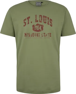 Produktbild von Übergrößen T-Shirt St. Louis weinrot AHORN SPORTSWEAR Moss Green 5XL