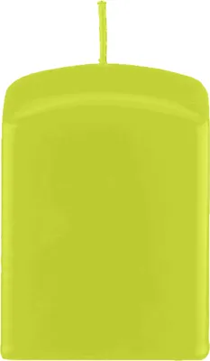 Produktbild von Quader Kerzen, Quadratische Kerzen Lime Grün 200 x Ø 70/70 mm, 4 Stück