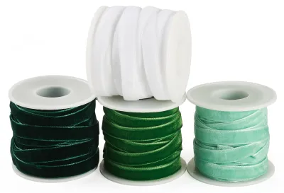 Imagen del producto de Omgoods - Cinta de regalo de terciopelo de 40 metros, disponible en diversos colores