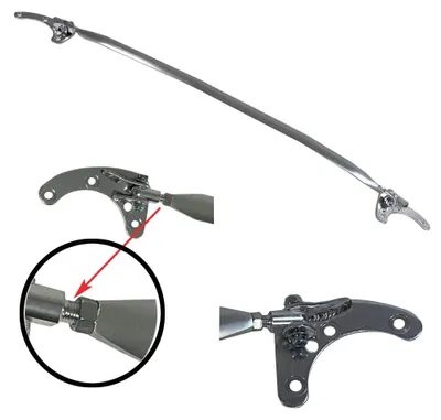 Für BMW 1er F20 F21 ab 2011- Original JOM Domstrebe VERSTELLBAR Alu poliert in der Farbe von Jom Car-Parts GmbH
