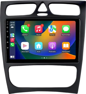 Produktbild von Android Autoradio 9 Zoll 64GB für Mercedes CLK W203 2000–2007 mit CarPlay & Android Auto Navigation & Bluetooth