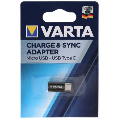 Image de Varta 57945101401 Micro USB USB Type C Schwarz Kabelschnittstellen-/adapter