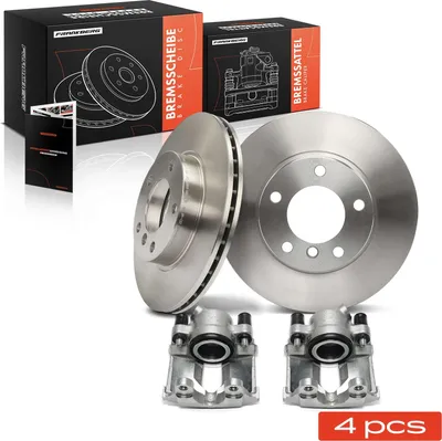 Image de Frankberg 2x étriers de frein + 2x disques de frein avant pour BMW Série 3 E46 E36 Z3 Z4 E85