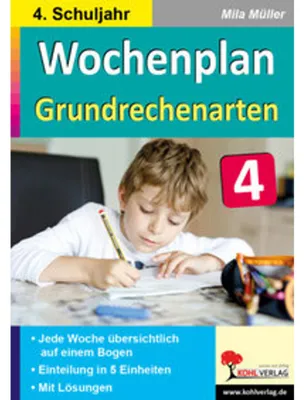 Produktbild von Wochenplan Grundrechenarten / Klasse 4