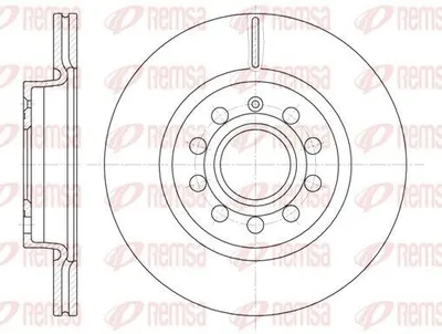 Produktbild von 2x REMSA Bremsscheibe 6647.10 vorne für VW Golf IV Schrägheck (1J1) 279 9mm