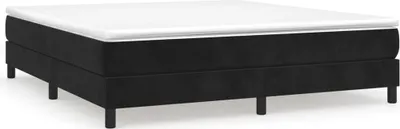 Obrázok produktu pre vidaXL Box spring bed frame black 180x200 cm velvet